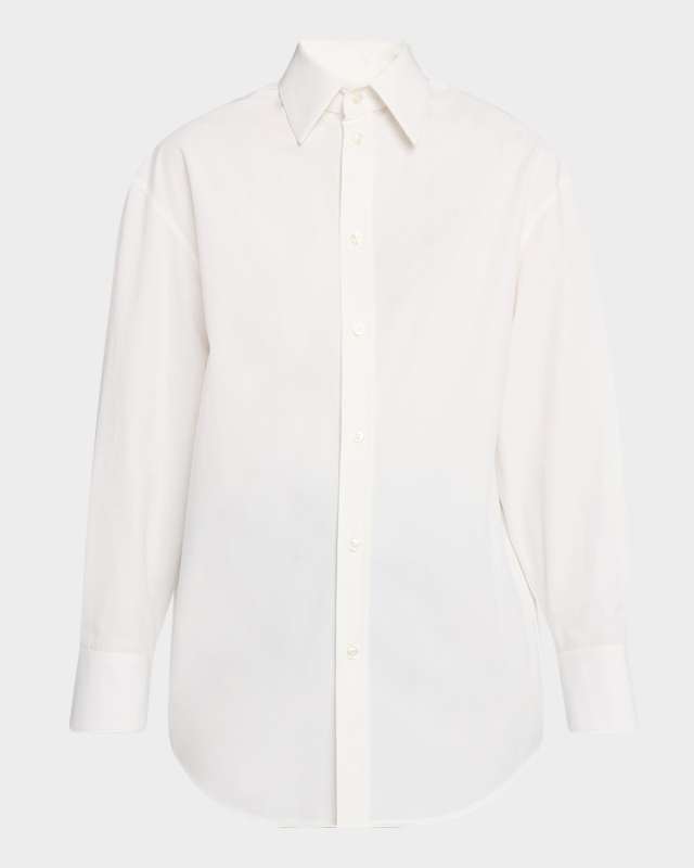 Cotton Button-Front Shirt